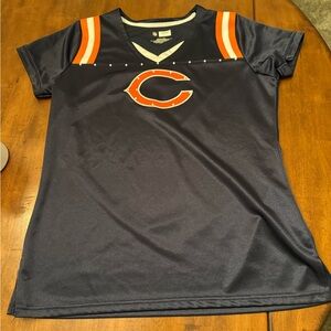Women's Navy and Orange Short Sleeve Tee